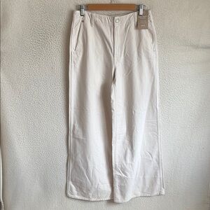 Madewell Wide Leg Jeans in Off-White
